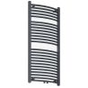 Heizkörper, Handtuchheizkörper aus Stahl, 120-150-180x50 cm, Anthrazit, Gebogenes Design, Terma