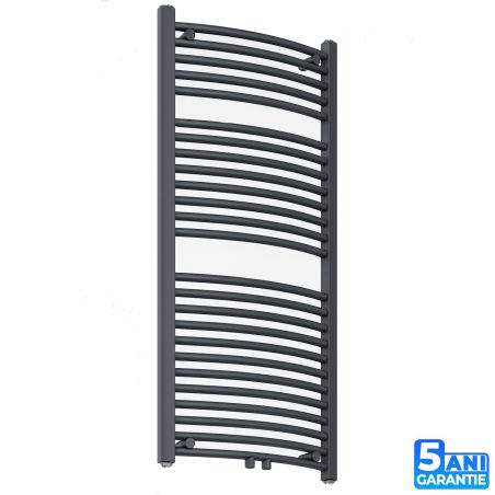 Heizkörper, Handtuchheizkörper aus Stahl, 120-150-180x50 cm, Anthrazit, Gebogenes Design, Terma