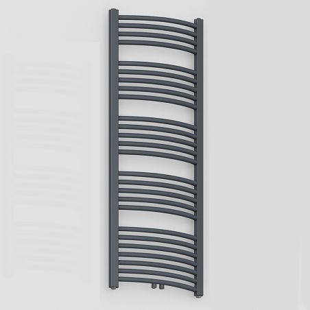 Heizkörper, Handtuchheizkörper aus Stahl, 120-150-180x50 cm, Anthrazit, Gebogenes Design, Terma