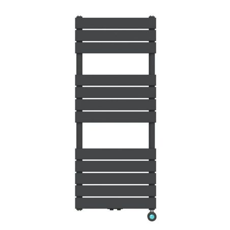 Elektrischer Heizkörper mit LCD-Thermostat, Wochenprogrammierung, Timer, Handtuchhalter, 120-140-160x50 cm, Anthrazit, Nadir