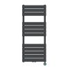 Elektrischer Heizkörper mit LCD-Thermostat, Wochenprogrammierung, Timer, Handtuchhalter, 120-140-160x50 cm, Anthrazit, Nadir