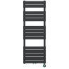 Elektrischer Heizkörper mit LCD-Thermostat, Wochenprogrammierung, Timer, Handtuchhalter, 120-140-160x50 cm, Anthrazit, Nadir