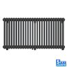 Horizontaler Stahlheizkörper, 119x60 cm, 26 Elemente, 1225 W, Anthrazit, Albion
