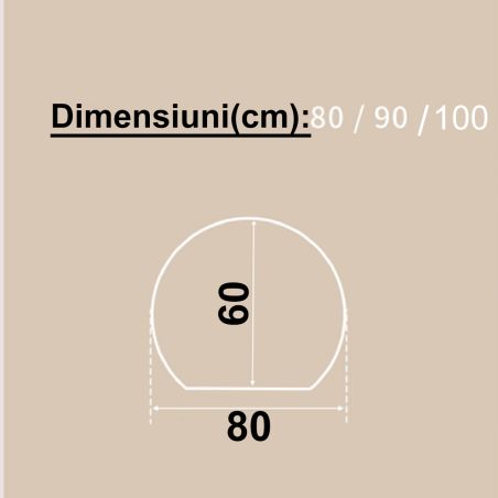 Smart LED-Spiegel, 5 mm, Anti-Beschlag, Touch-Taste, 3 Lichtfarben, Abmessungen: 80, 90, 100 cm, Orbis