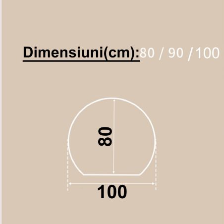 Smart LED-Spiegel, 5 mm, Anti-Beschlag, Touch-Taste, 3 Lichtfarben, Abmessungen: 80, 90, 100 cm, Orbis