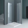 Duschkabine EGO-26, Pendeltüren, 6-mm-Sicherheitsglas, Transparent, Maße nach Wahl