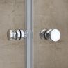 Duschtür EGO-266, ESG-Sicherheitsglas 6 mm, transparent, Nano-Beschichtung, Breiten zwischen 70-100 cm