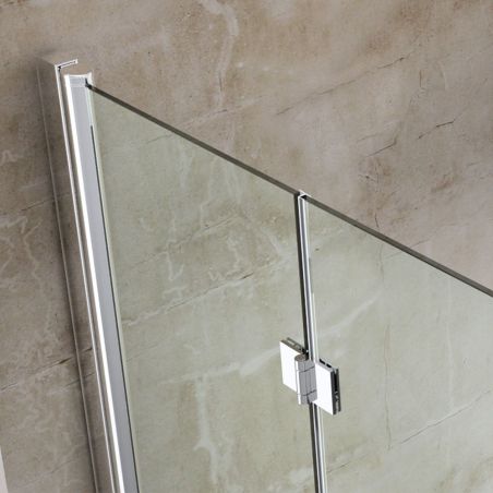 Duschtür EGO-266, ESG-Sicherheitsglas 6 mm, transparent, Nano-Beschichtung, Breiten zwischen 70-100 cm