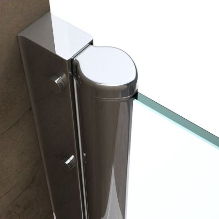 Duschtür EGO-266 Pendeltür, Nano-Beschichtung, Breiten zwischen 70 und 100 cm, ESG-Sicherheitsglas 6 mm