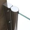 Duschtür EGO-266 Pendeltür, Nano-Beschichtung, Breiten zwischen 70 und 100 cm, ESG-Sicherheitsglas 6 mm