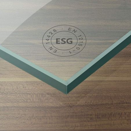 Badabtrennung EGO-1408, 120x140 cm, Transparent, 6-mm-Sicherheitsglas, 180° schwenkbar, Nano Easy Clean Beschichtung