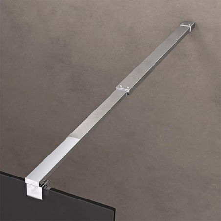 Walk-In Duschwand, Sicherheitsglas, Graphit-Finish 10 mm, 100, 120, 140 cm, Lotus-Effekt, Sicilia