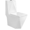 WC Enrico, SifonFlush, Weiß, 67x36 cm, Tank inklusive, Bodenmontage, Abdeckung mit Soft-Close inklusive