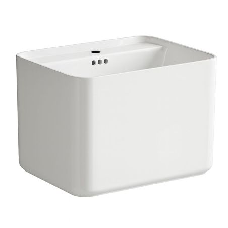 Waschbecken, glänzend Weiß,...