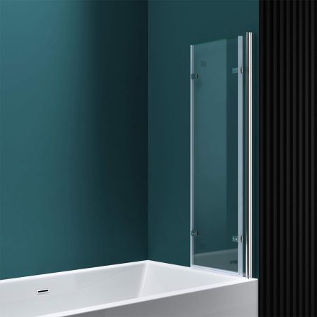 Badabtrennung 116, 130x140 cm, Sicherheitsglas 6 mm, 180° schwenkbar, Rechtsmontage, EGO-116, Nano Easy Clean Beschichtung