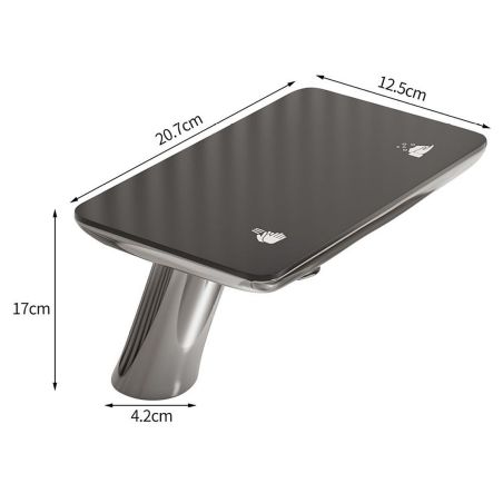 Waschbeckenarmatur, Digitales LED-Display, Wasser- und Seifensensor, 3-Liter-Reservoir inklusive, Gold, Anais