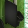 Trennwand für Urinale, Sanitärkeramik, Schwarz Matt, 72x40x9 cm, Privado