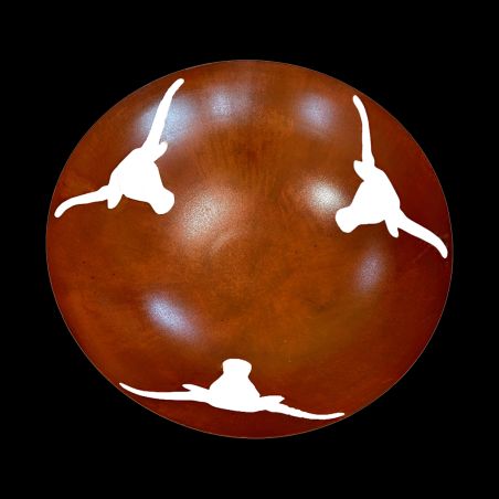 Feuerstelle, 80 x H 40 cm, 2,5 mm Cortenstahl, Toro