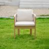 Gartenmöbel-Set, 6 Stühle, ausziehbarer Tisch, für Terrasse, Garten, aus Aluminium und Seilgeflecht, inklusive Kissen, Riviera