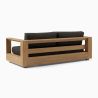 Gartenmöbel-Set für die Terrasse, 2-Sitzer-Sofa, 2 Sessel, Couchtisch, Aluminium, Edenia