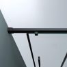 Duschtür Ego 12, Mattschwarz, 100–120–140x195 cm, Schiebetür, 6 mm Sicherheitsglas, Nano Easy Clean