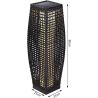 Solarlampe aus Polyrattan, Dämmerungssensor, Batterie inklusive, Schutzart IP44, 80 cm, Evelyn