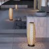 Solarlampe, Geflecht aus Polyrattan, USB-Ladefunktion, Batterie inklusive, Schutzart IP65, 73 cm, warmes Licht, SunBoho