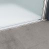 Duschtür EGO-24D, 6 mm Sicherheitsglas, sandgestrahlt, 180°-Öffnung, Maße 100 x 195 cm, Nano-Easy-Clean-Beschichtung