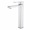 Waschbeckenarmatur, Perlator, Aufsatzmontage, Chrom, Höhe 30 cm, Mira