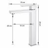 Waschbeckenarmatur, Perlator, Aufsatzmontage, Chrom, Höhe 30 cm, Mira