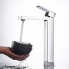 Waschbeckenarmatur, Perlator, Aufsatzmontage, Chrom, Höhe 30 cm, Mira