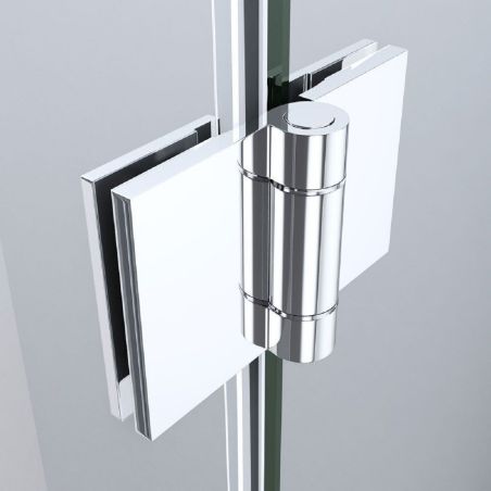 Duschtür EGO-266, ESG-Sicherheitsglas 6 mm, teilweise sandgestrahlt, Nano-Beschichtung, Breiten zwischen 70-100 cm
