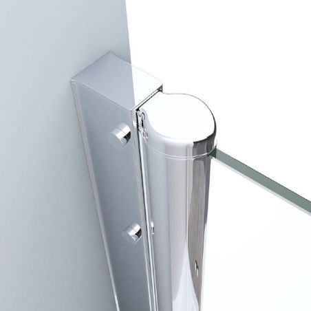 Duschtür EGO-266, ESG-Sicherheitsglas 6 mm, teilweise sandgestrahlt, Nano-Beschichtung, Breiten zwischen 70-100 cm