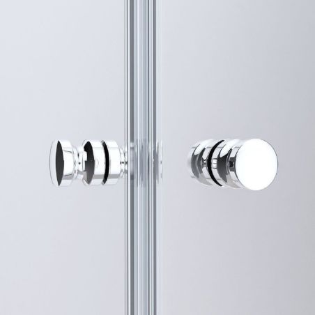 Duschtür EGO-266, ESG-Sicherheitsglas 6 mm, teilweise sandgestrahlt, Nano-Beschichtung, Breiten zwischen 70-100 cm