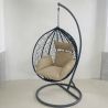 Hängesessel California Brown, Entspannungssessel zum Aufhängen, für Garten oder Wohnzimmer, komfortabel, 3D-Rattan