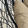Hängesessel California Brown, Entspannungssessel zum Aufhängen, für Garten oder Wohnzimmer, komfortabel, 3D-Rattan