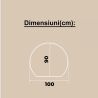 Smart LED-Spiegel, 5 mm, Anti-Beschlag, Touch-Taste, 3 Lichtfarben, Abmessungen: 80, 90, 100 cm, Orbis