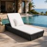 Verstellbare Strandliege mit Matratze, Aluminiumrahmen und EQ-Geflecht, Tenerife, Luxury by EGO