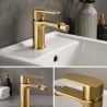 Bidet-Armatur, mit Perlator, Messing, Gold, Zenia