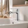Bidet-Armatur, mit Perlator, Messing, Chrom, Zenia