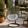 Hängesessel California Grey, Entspannungssessel zum Aufhängen, für Garten oder Wohnzimmer, komfortabel, 3D-Rattan
