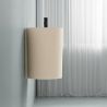 Waschbecken, Wandmontage, Beige Matt, 50 x 28 cm, mit Armaturenloch, Siena