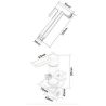 Hygienedusche, Warm- und Kaltwasser, Goldfarben, Matt, Wandmontage, Messing, Neo