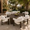 Möbelset für 6 Personen, Garten oder Terrasse, Aluminium, Tisch 214x102 cm + 6 Stühle, 100% Olefin-Gewebe, Bora Bora