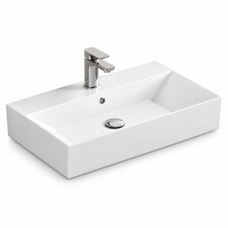 Waschbecken, Weiß glänzend,...
