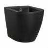 Bidet Galo, Mattschwarz, Power Colour, 56x36 cm, Bodenmontage, mit Überlauf