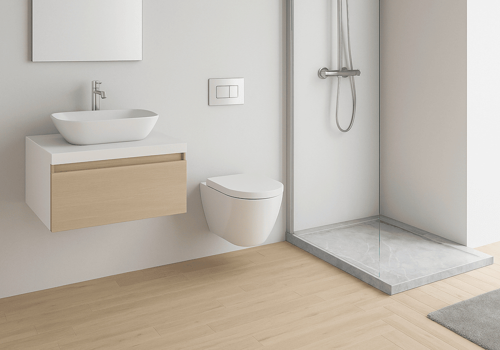 Minimalistische Lösungen für kleine, aber funktionale Badezimmer