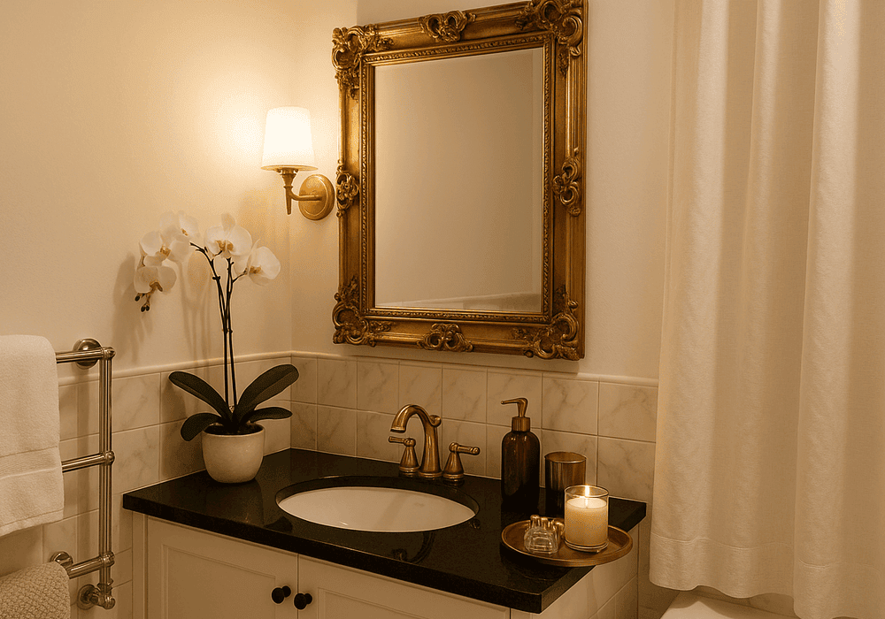 Glamour im Bad: Stilvolles Badezimmer ohne großen Aufwand