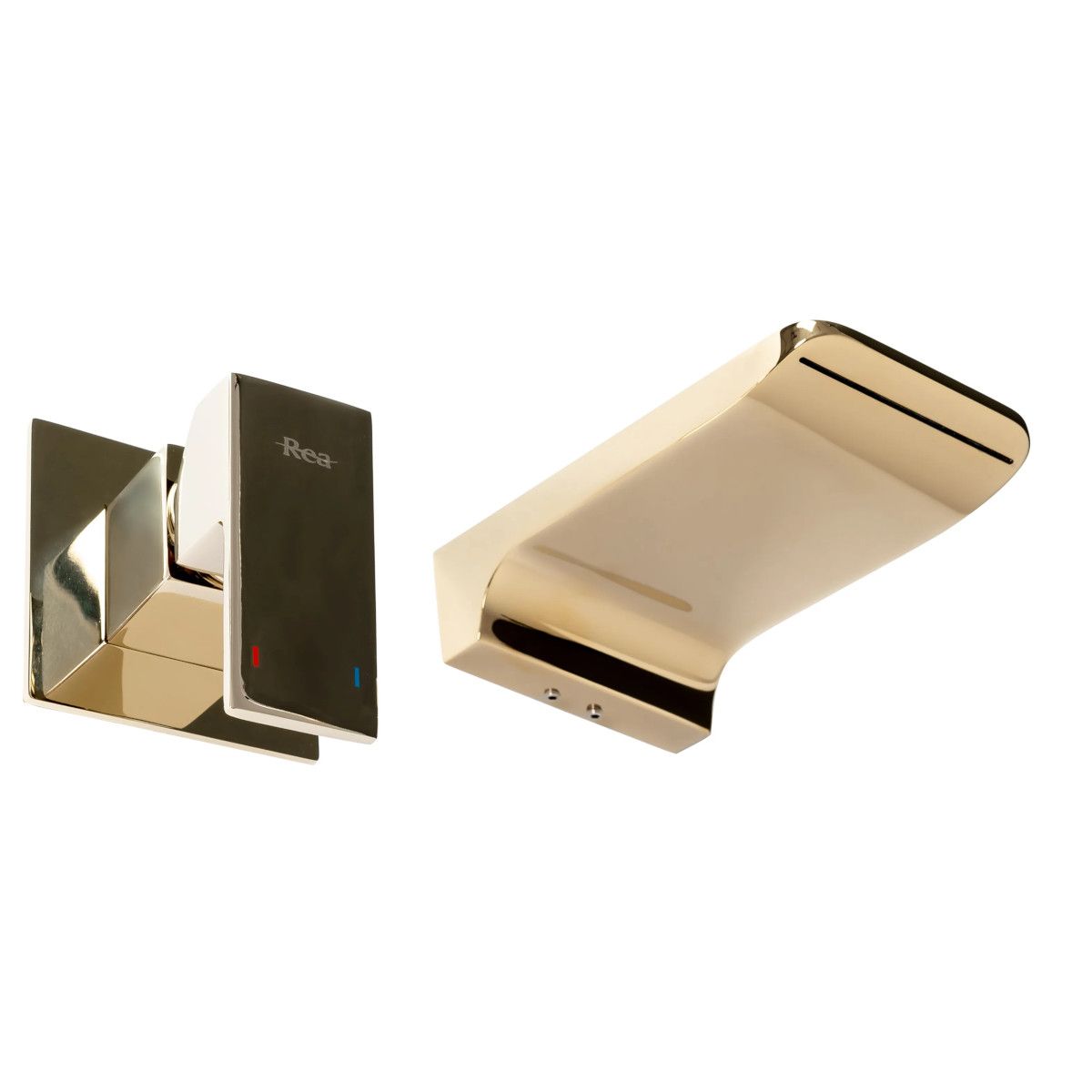Wannenarmatur REA Mason Gold, gold, Unterputzmontage, exklusives Design