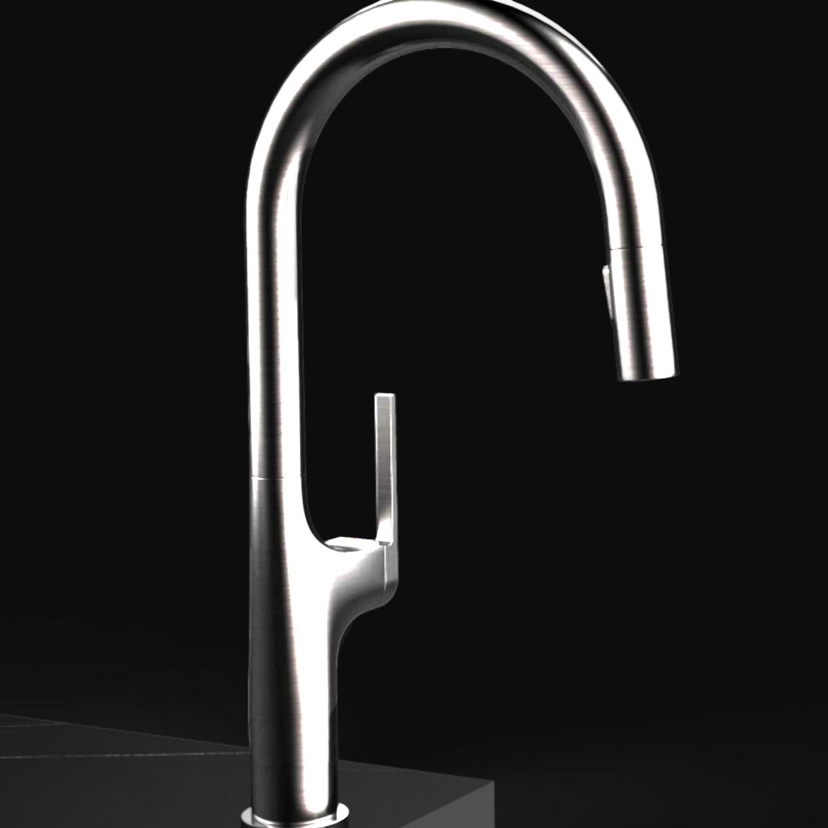 Küchenarmatur, Touch-Sensor und ausziehbare Brause, 3 Strahlarten, 360 Grad schwenkbarer Auslauf, Chrom, Ricardo